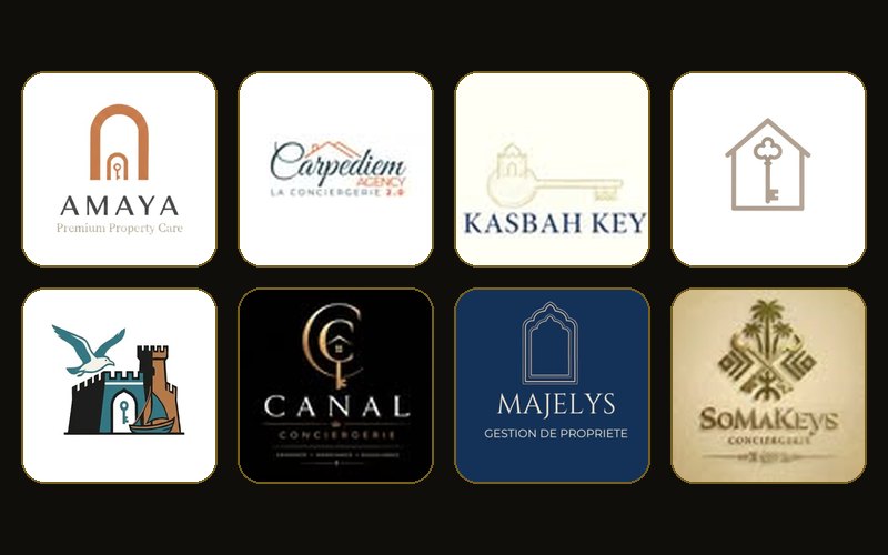 Les logos de conciergeries du Réseau
