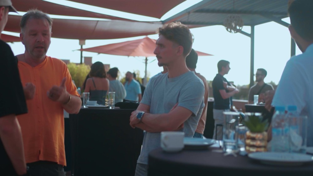Des membres du réseau sur le rooftop de la rencontre de Marrakech